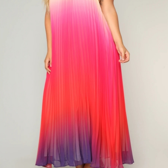 *SOLD* Beachy Ombrè Dress 3X - Picture 2 of 3